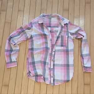 Columbia Plaid Button-Up Shirt